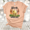 Sheep Shirt, Sheep Happens, Funny Sheep Shirt, Farming Tee Shirt, Premium Soft Unisex Tee, Plus Size 2x, 3x, 4x Available