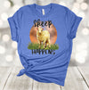 Sheep Shirt, Sheep Happens, Funny Sheep Shirt, Farming Tee Shirt, Premium Soft Unisex Tee, Plus Size 2x, 3x, 4x Available