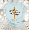 Easter Christian Shirt, A Lot Can Happen In Three Days, Christ Is Risen, Religious Easter Tee, Premium Soft Unisex Tee, Plus Size 2x, 3x, 4x