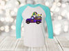 Mardi Gras Raglan, Mardi Gras Truck, Louisiana, Masks, King Cake, Fleur De Lis, Unisex Next Level Raglan Three Quarter Sleeve