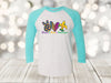 Mardi Gras Raglan, Peace Love Mardi Gras, Louisiana, Masks, King Cake, Fleur De Lis, Unisex Next Level Raglan Three Quarter Sleeve