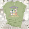 Easter Shirt, Bunny Kisses And Easter Wishes, Easter Eggs, Easter Bunny, Premium Soft Unisex, Plus Size 2x, 3x, 4x Available