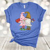 Valentine's Day, Kissing Gnomes, Cute Valentine Gnomes, Gnomes In Love, Premium Soft Unisex Tee, Plus Size 2x, 3x, 4x