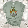 Saint Patrick's Day, Let The Shenanigans Begin, Green Gnomes, Four Leaf Clover, Premium Unisex Tee,  2x, 3x, 4x Plus Sizes Available