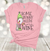 Easter Shirt, Some Bunny Needs More Wine, Easter Wine, Wine Lover, Premium Soft Unisex Tee, Plus Size 2x, 3x, 4x