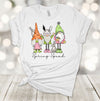 Spring Shirt, Spring Squad, Easter Gnomes, Bunny Rabbit, Easter Rabbit, Premium Soft Unisex Tee, Plus Size 2x, 3x, 4x Available