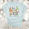 Spring Shirt, Spring Squad, Easter Gnomes, Bunny Rabbit, Easter Rabbit, Premium Soft Unisex Tee, Plus Size 2x, 3x, 4x Available