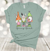 Spring Shirt, Spring Squad, Easter Gnomes, Bunny Rabbit, Easter Rabbit, Premium Soft Unisex Tee, Plus Size 2x, 3x, 4x Available