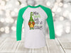 Saint Patrick's Day, Who Needs Luck With All This Charm, Gnomes Tee, Shamrock, Next Level Raglan Three Quarter Sleeve, Plus Sizes Available