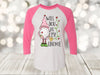 Valentine's Day, Will You Be My Gnomie, Valentine's Gnome, Plus Size Available, Next Level Raglan Three Quarter Sleeve