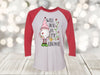 Valentine's Day, Will You Be My Gnomie, Valentine's Gnome, Plus Size Available, Next Level Raglan Three Quarter Sleeve