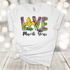 Mardi Gras Shirt, Love Mardi Gras, Mardi Gras Beads, Fleur De Lis, Premium Unisex Soft Shirt, 2x, 3x, 4x, Plus Size Available