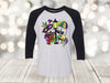 Mardi Gras Raglan, It's Mardi Gras Y'all, Louisiana, Masks, King Cake, Fleur De Lis, Unisex Next Level Raglan Three Quarter Sleeve