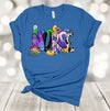 Mardi Gras Shirt, Nurse Mardi Gras, King Cake, Beads, Premium Unisex Soft Shirt, 2x, 3x, 4x, Plus Size Available