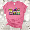 Mardi Gras Shirt, Mardi Gras Gnome Trio, King Cake, Beads, Fleur De Lis, Premium Unisex Soft Shirt, 2x, 3x, 4x, Plus Size Available