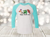 Mardi Gras Raglan, Happy Mardi Gras, Alligator, Pelican, Crawdad, Crawfish, Louisiana, Unisex Next Level Raglan Three Quarter Sleeve