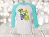 Mardi Gras Raglan, Love Mardi Gras, Fleur De Lis, French Quarter, Louisiana, Unisex Next Level Raglan Three Quarter Sleeve