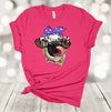 Mardi Gras Shirt, Mardi Gras Cow, Mardi Gras Beads, Fluer De Lis, Premium Soft Unisex Tee, Plus Size 2x, 3x, 4x Available