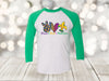 Mardi Gras Raglan, Peace Love Mardi Gras, Louisiana, Masks, King Cake, Fleur De Lis, Unisex Next Level Raglan Three Quarter Sleeve