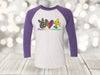 Mardi Gras Raglan, Peace Love Mardi Gras, Louisiana, Masks, King Cake, Fleur De Lis, Unisex Next Level Raglan Three Quarter Sleeve