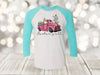 Easter Raglan, Easter Y'all, Vintage Truck, Easter Gnomes, Easter Basket, Unisex Next Level Raglan Three Quarter Sleeve