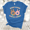 Easter Shirt, Bunny Kisses Easter Wishes, Easter Donuts, Cute Easter Shirt, Premium Soft Unisex, Plus Sizes 2x, 3x, 4x Available