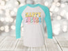 Easter Raglan, Happy Easter, Easter Bunny Shirt, Easter Egg Hunt, Unisex Next Level Raglan Three Quarter Sleeve