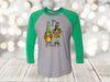 Saint Patrick's Day, I'm So Lucky To Have You, Gnomes Shirt, Shamrock Shirt, Next Level Raglan Three Quarter Sleeve, Plus Sizes Available