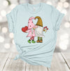 Valentine's Day, Kissing Gnomes, Cute Valentine Gnomes, Gnomes In Love, Premium Soft Unisex Tee, Plus Size 2x, 3x, 4x