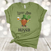 Saint Patrick's Day, Lucky And Blessed, Green Gnomes, Four Leaf Clover, Premium Unisex Tee,  2x, 3x, 4x Plus Sizes Available