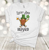 Saint Patrick's Day, Lucky And Blessed, Green Gnomes, Four Leaf Clover, Premium Unisex Tee,  2x, 3x, 4x Plus Sizes Available