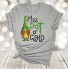 Saint Patrick's Day, Miss Pot O' Gold, Green Gnomes, Four Leaf Clover, Premium Unisex Tee,  2x, 3x, 4x Plus Sizes Available