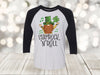 Saint Patrick's Day, Shamrock 'N' Roll, Gnomes Shirt, Shamrock Shirt, Next Level Raglan Three Quarter Sleeve, Plus Sizes Available