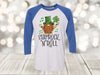 Saint Patrick's Day, Shamrock 'N' Roll, Gnomes Shirt, Shamrock Shirt, Next Level Raglan Three Quarter Sleeve, Plus Sizes Available