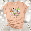 Spring Shirt, Spring Squad, Easter Gnomes, Bunny Rabbit, Easter Rabbit, Premium Soft Unisex Tee, Plus Size 2x, 3x, 4x Available