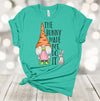 Easter Shirt, The Bunny Made Me Do It, Easter Gnome, Easter Bunny, Rabbit And Gnome, Premium Soft Unisex Tee, Plus Size 2x, 3x, 4x