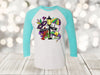 Mardi Gras Raglan, It's Mardi Gras Y'all, Louisiana, Masks, King Cake, Fleur De Lis, Unisex Next Level Raglan Three Quarter Sleeve