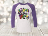 Mardi Gras Raglan, It's Mardi Gras Y'all, Louisiana, Masks, King Cake, Fleur De Lis, Unisex Next Level Raglan Three Quarter Sleeve