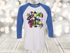 Mardi Gras Raglan, It's Mardi Gras Y'all, Louisiana, Masks, King Cake, Fleur De Lis, Unisex Next Level Raglan Three Quarter Sleeve