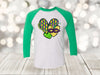 Mardi Gras Raglan, Mardi Gras Hearts, Louisiana, Masks, King Cake, Fleur De Lis, Unisex Next Level Raglan Three Quarter Sleeve