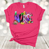 Mardi Gras Shirt, Nurse Mardi Gras, King Cake, Beads, Premium Unisex Soft Shirt, 2x, 3x, 4x, Plus Size Available