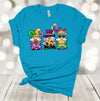 Mardi Gras Shirt, Mardi Gras Gnome Trio, King Cake, Beads, Fleur De Lis, Premium Unisex Soft Shirt, 2x, 3x, 4x, Plus Size Available