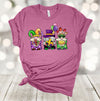 Mardi Gras Shirt, Mardi Gras Gnome Trio, King Cake, Beads, Fleur De Lis, Premium Unisex Soft Shirt, 2x, 3x, 4x, Plus Size Available