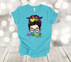 Mardi Gras Shirt, Mardi Gras Mama, Messy Bun, Mask, Beads, Premium Unisex Soft Shirt, 2x, 3x, 4x, Plus Size Available