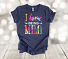 Grandparent Shirt, I Love Being A Mimi, Tie Dye, Grandma, Premium Unisex Soft Tee, 2x, 3x, 4x, Plus Size Available