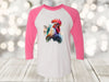 Chicken Raglan, Watercolor Rooster Shirt, Chicken Mom, Chicken Farm, Unisex Next Level Raglan Three Quarter Sleeve