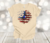 Independence Day, Sunflower Shirt, American Flag Sunflower, US Flag, Premium Soft Tee, Plus Sizes Available 3x, 4x