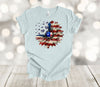 Independence Day, Sunflower Shirt, American Flag Sunflower, US Flag, Premium Soft Tee, Plus Sizes Available 3x, 4x