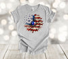 Independence Day, Sunflower Shirt, American Flag Sunflower, US Flag, Premium Soft Tee, Plus Sizes Available 3x, 4x