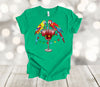 Christmas Shirt, Tropical Christmas, Parrots And Margarita, Christmas Lights, Premium Unisex Soft Tee Shirt, Plus Size Available 2x, 3x 4x